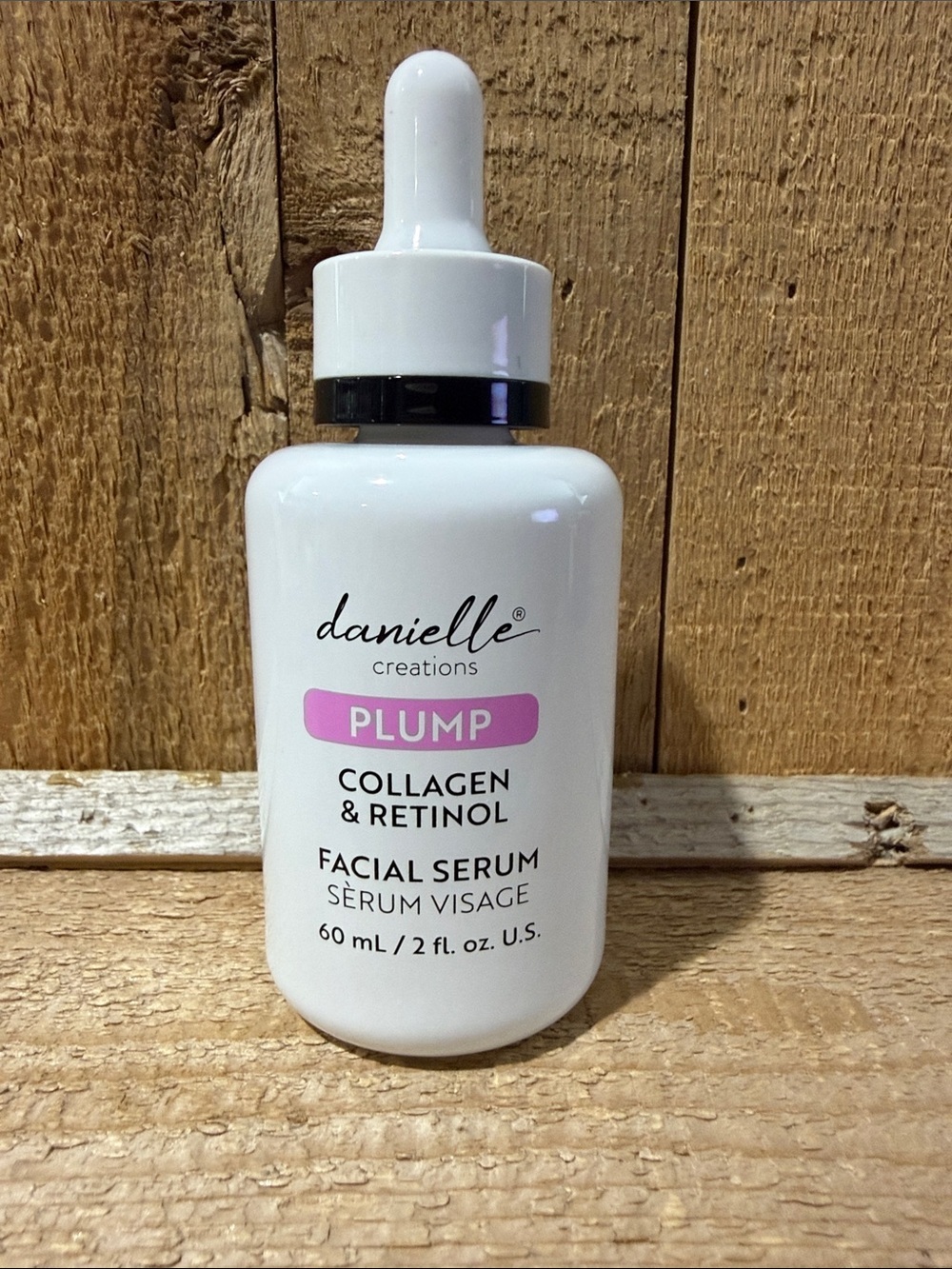PLUMP Collagen & Retinol Facial Serum - White/Pink